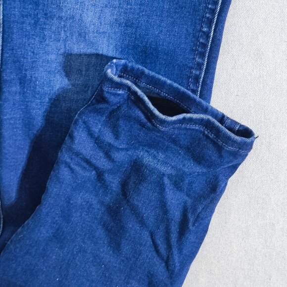 7 For all Mankind jeans women's size 29 ink blue colour mid-rise skinny denim - Picture 8 of 14